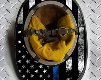 Tactical Blue Line Police Lives Matter USA Amerikaanse vlag Brandweerhelm Wrap Rand Trim Decal Sticker Overlay Label