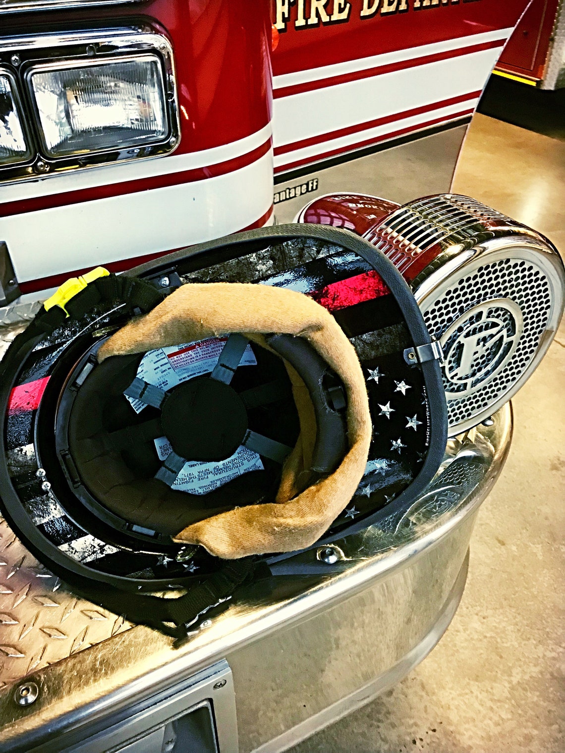 Tactical Red Line Fire Helmet Wrap Sticker Overlay Label Vinyl Wrap Etsy