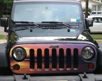 BEACH SUNSET Jeep Grill Skin