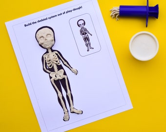 Printable Human Body Playdough Mats