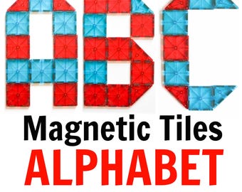 Idée de cartes magnétiques : alphabet et lettres majuscules