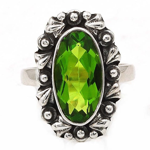 victorian style Filigree Ring Size 8 NWT 6CT Ruby .925 Solid Sterling Silver