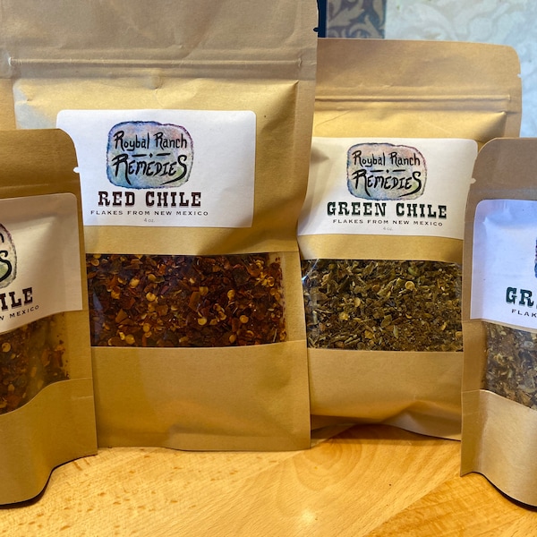 Red and Green Chile Flakes