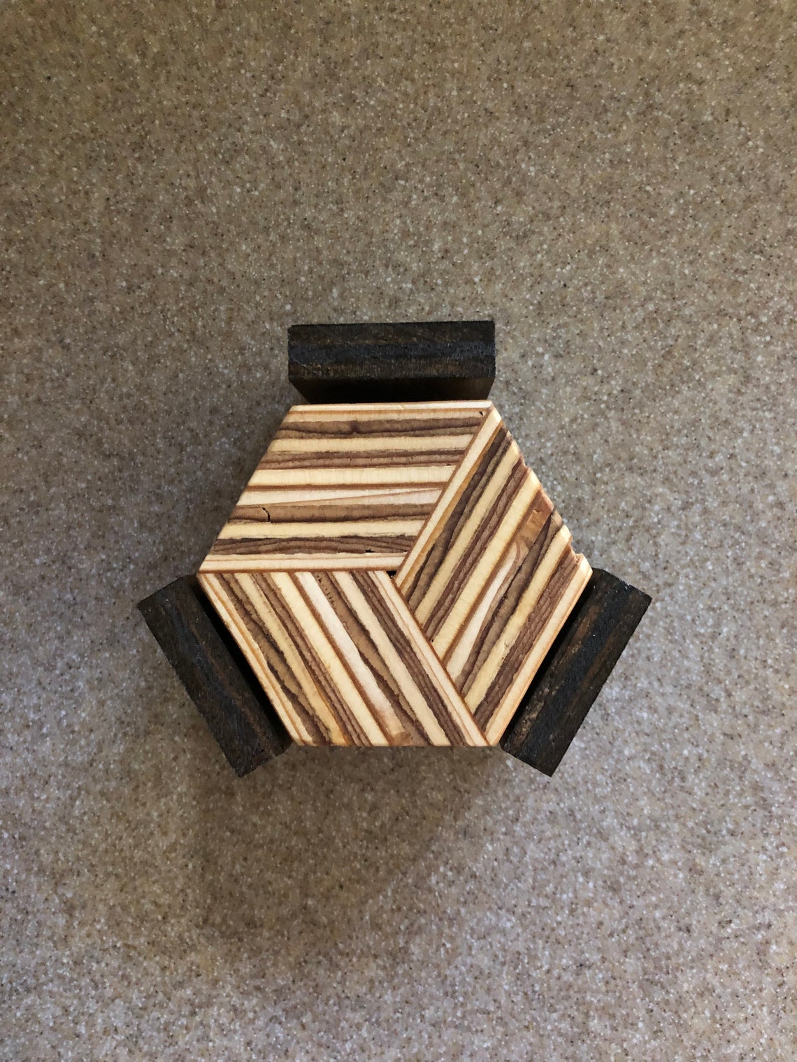 Reclaimed Plywood Endgrain Coasters Etsy
