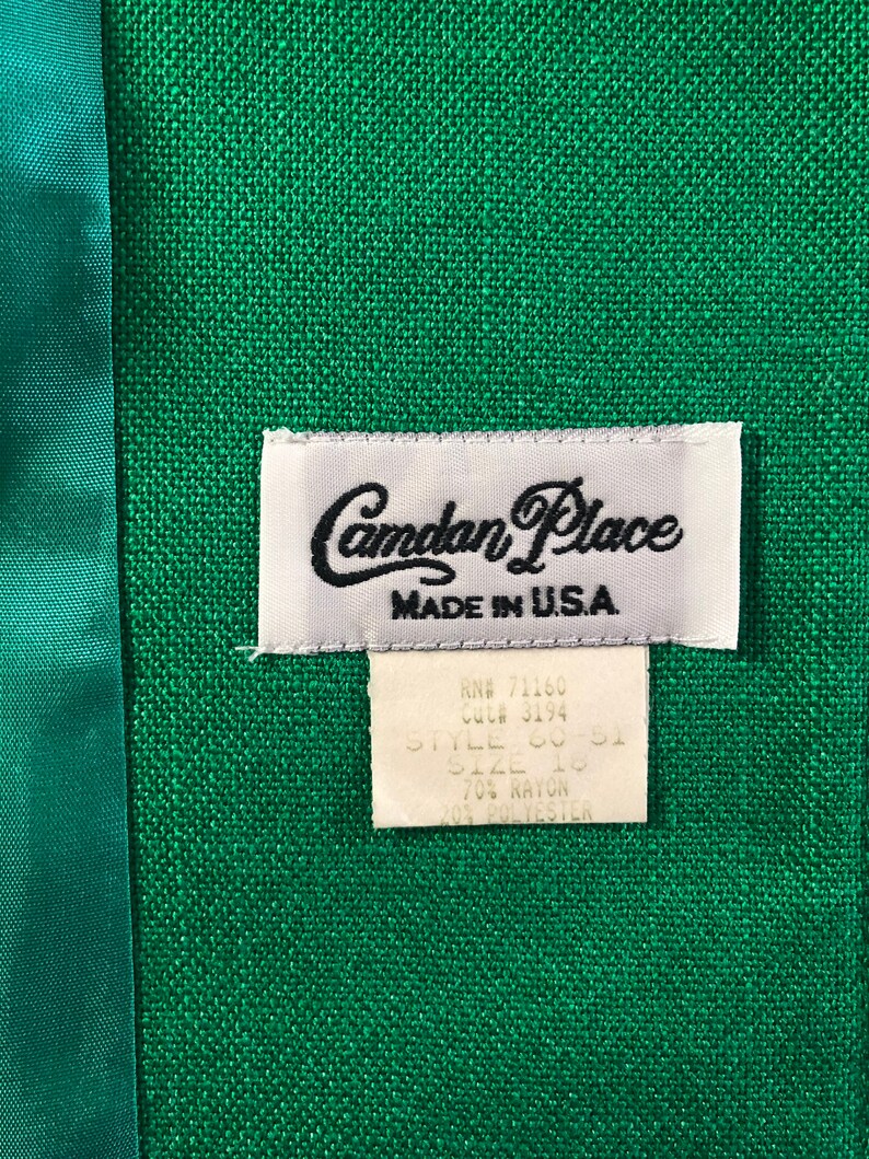 Vintage lightweight blazer in kelly green