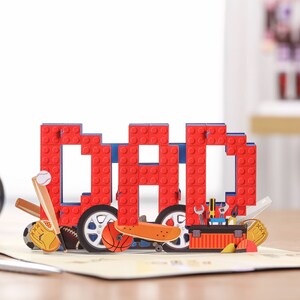Liif verjaardagskaart voor papa, Happy Fathers Day Card, 3D pop-up wenskaart voor vader man, hem, grappig, beste vader ooit