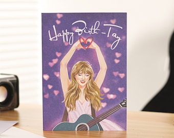 Tarjeta de cumpleaños desplegable de Happy Birth-TAY para mujeres
