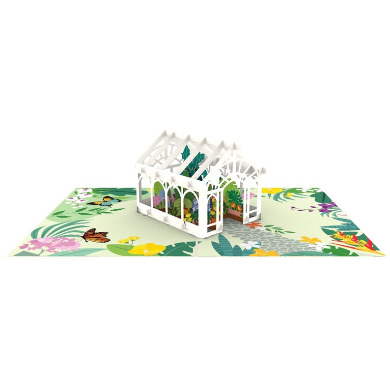 Carte de fête des mères Liif Greenhouse, carte de fête des mères pop-up 3D image 7