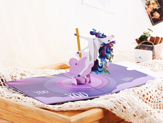 Lustige 3D Pop-Up Geburtstagskarte Mit Tanzendem Einhorn - Perfekt Für 30., 40. Geburtstag & Geschenke Für Frauen