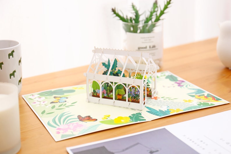 Liif Greenhouse Mothers Day Card, 3D Pop Up Mothers Day Card image 5