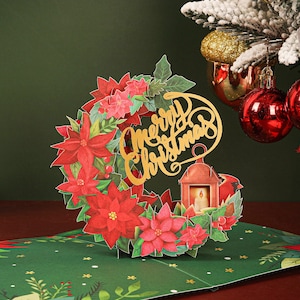 Tarjeta de feliz Navidad Liif, tarjeta de Navidad emergente