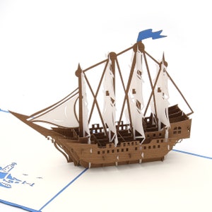 Liif Set Sail Greeting Card Pop Up Card para todas as ocasiões, cartão de feliz aniversário, cartão de dia dos pais, cartão de aposentadoria, cartão de aniversário