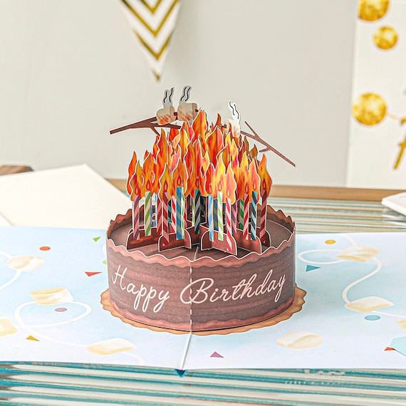 Musical Birthday Cards, Cat Pop Up Birthday Cards With Colourful Lights - View #7