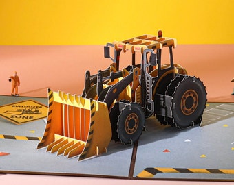 Liif Digger Pop Up Cards, 3D Greeting Birthday Card For Kid, Boy, Son, Boyfriend, Husband, Men, Father's Day Card, Handmade Card