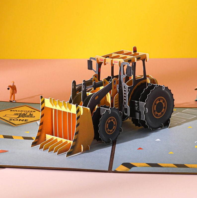 Liif Digger Pop Up Cards, 3D Greeting Birthday Card For Kid, Boy, Son, Boyfriend, Husband, Men, Father's Day Card, Handmade Card image 1