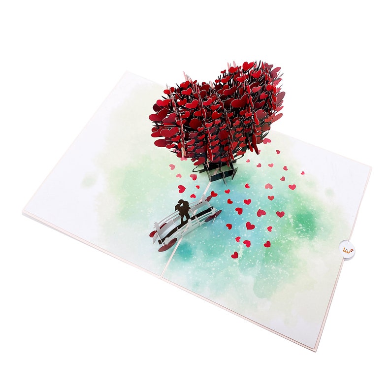 3D Love Tree Anniversary Card, Happy Anniversary Card, Valentines Day Card, Engagement Card For Her, Wife, Him, Funny image 6