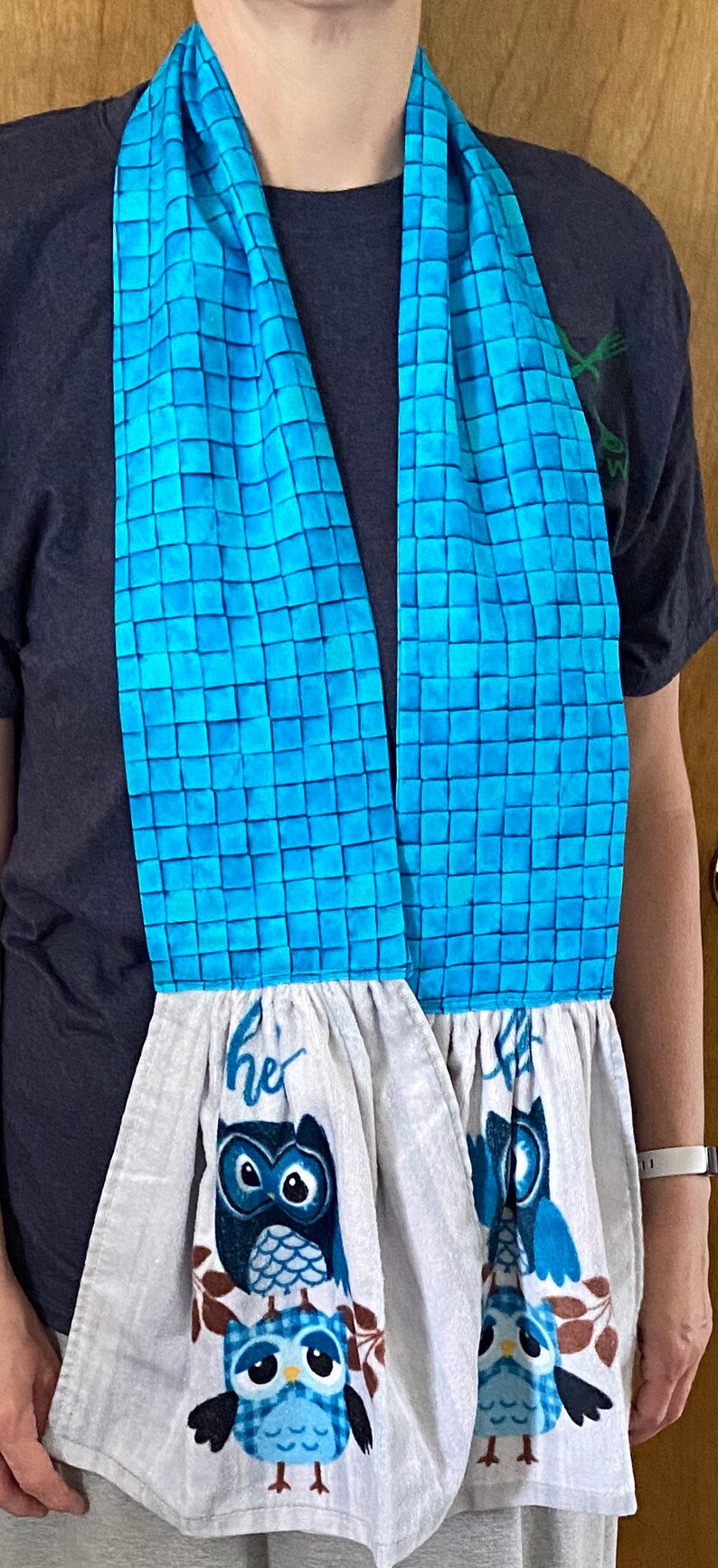 Kitchen Towel Scarf Etsy