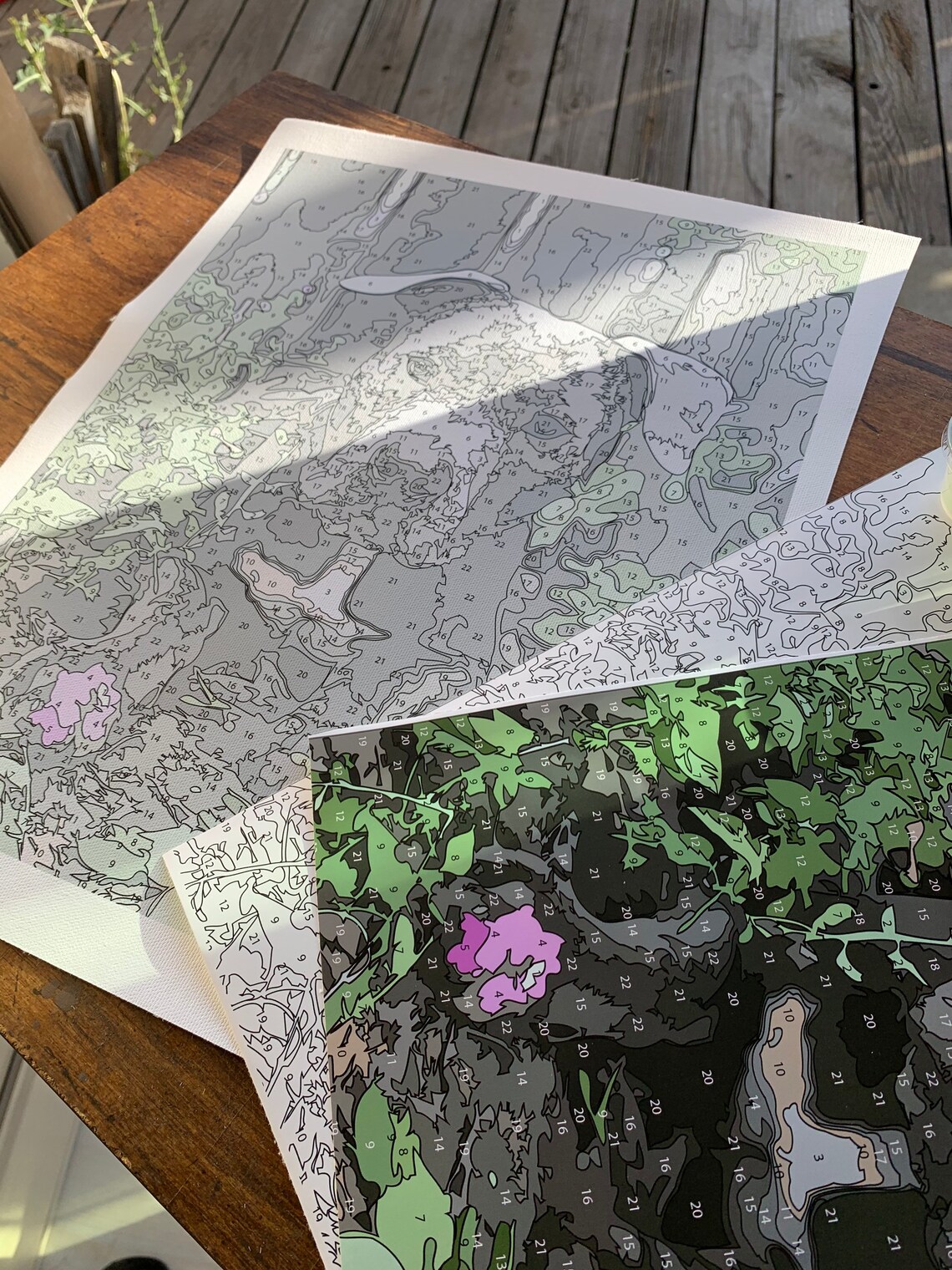 Custom Paint by Numbers Pet Portrait Kit Intermediate Etsy