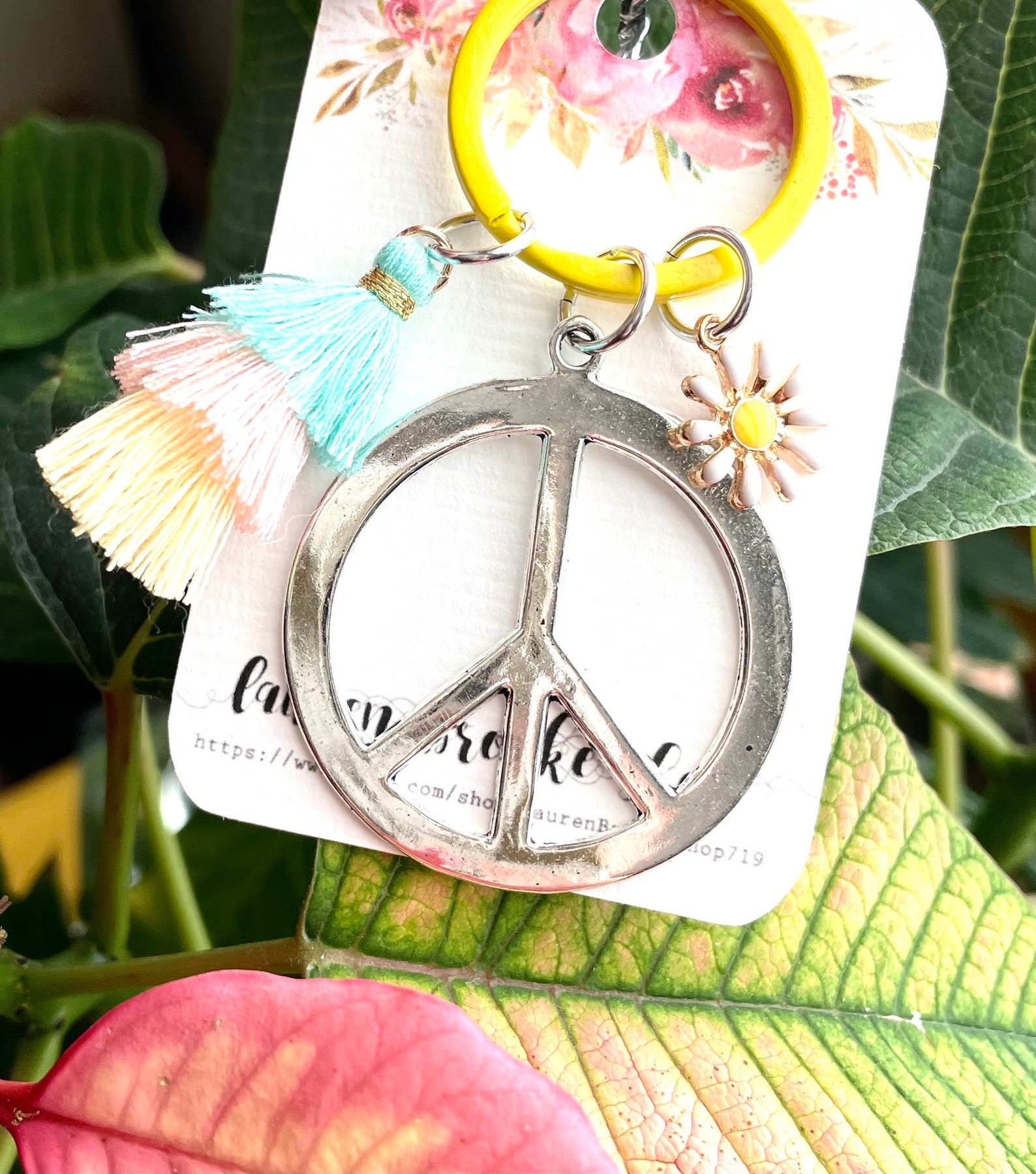 Hippie keychain/Hippie Gifts/Teen Girl Gifts/Hippie Etsy