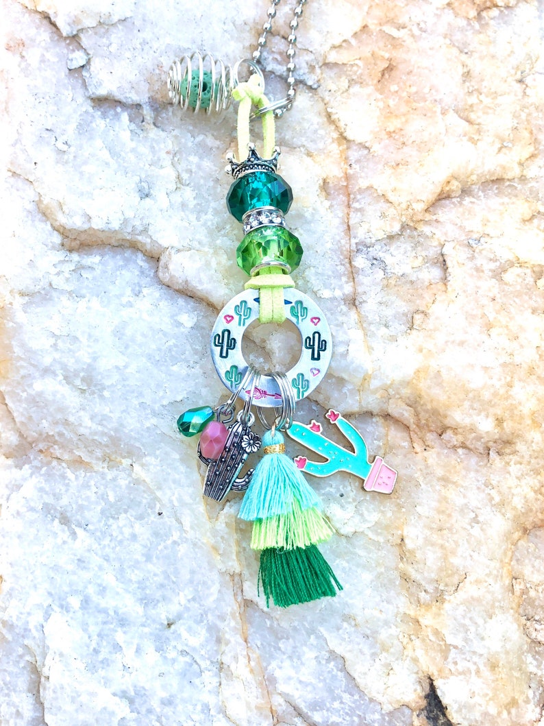 Rear View Mirror Accessories/cactus Car Accessories/rear View Etsy