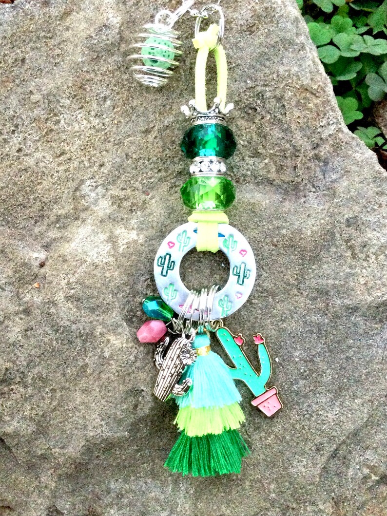 Rear View Mirror Accessories/cactus Car Accessories/rear View Etsy