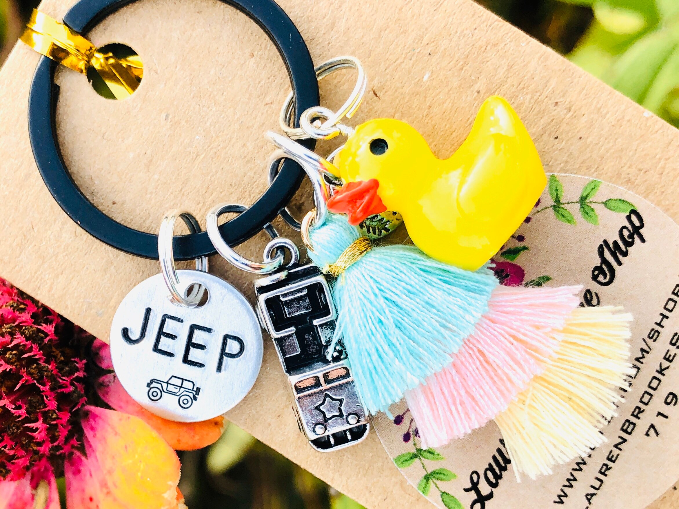 Duck Charm/Jeep Duck Keychain/Jeep Wrangler Accessories/Jeep Etsy