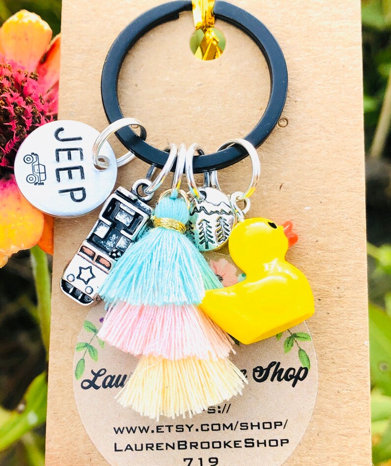 Duck Charm/jeep Duck Keychain/jeep Wrangler Accessories/jeep Etsy
