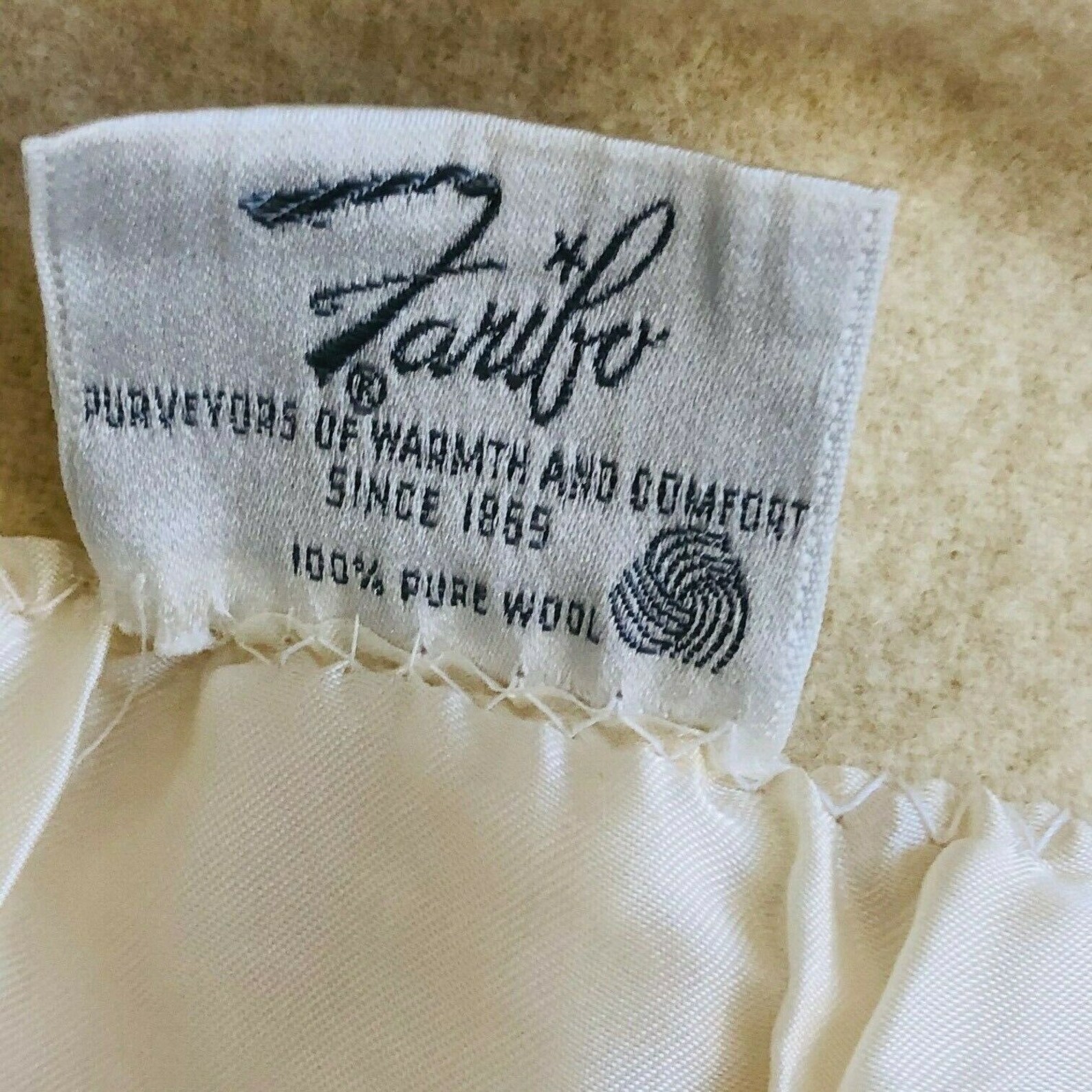 Vintage Faribo Faribault Woolen Mill 100 Wool Blanket Wide Etsy