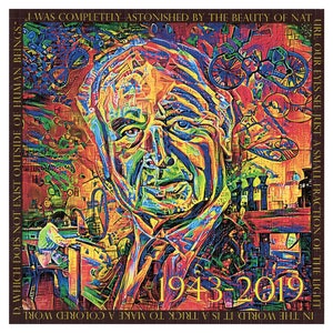 Psychedelic Blotter Art // ALBERT HOFMANN 1943-2019 // 900 Hits 7.5&quot; x 7.5&quot; bicycle day aka HOM#4