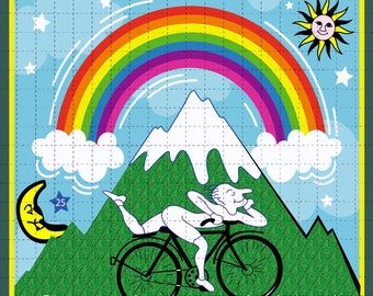 Psychedelic Blotter Art // ALBERT HOFMANN everything will be ok // 400 Hits 17 cm x 17 cm aka OK#9