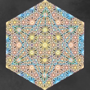 ブロッターアート // METRABOX HEXAGON // 600 ヒット 20 cm x 17.5 cm 別名 XMETRA#24