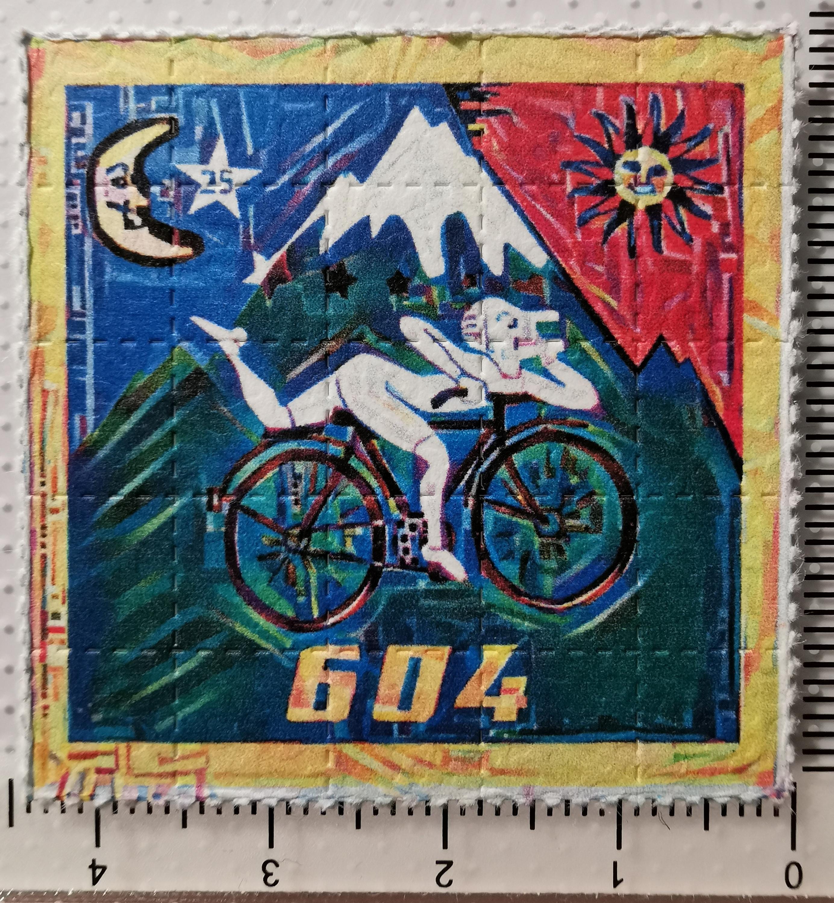 ブロッターアート 大型 アルバート・ホフマン 自転車の日 604 ブロッターアート // 25 ヒット