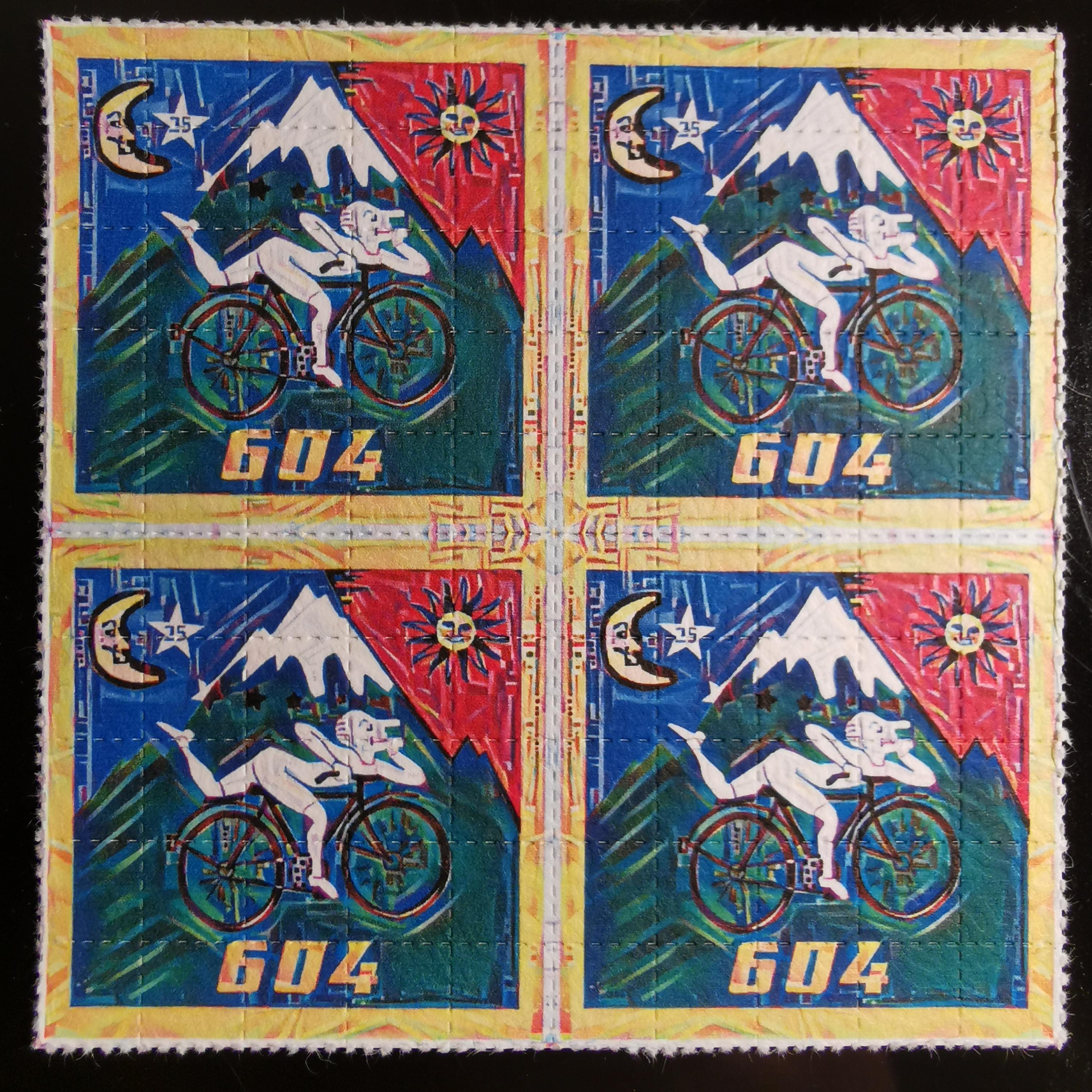 アルバート・ホフマン 自転車の日 604 ブロッターアート // 100 ヒット