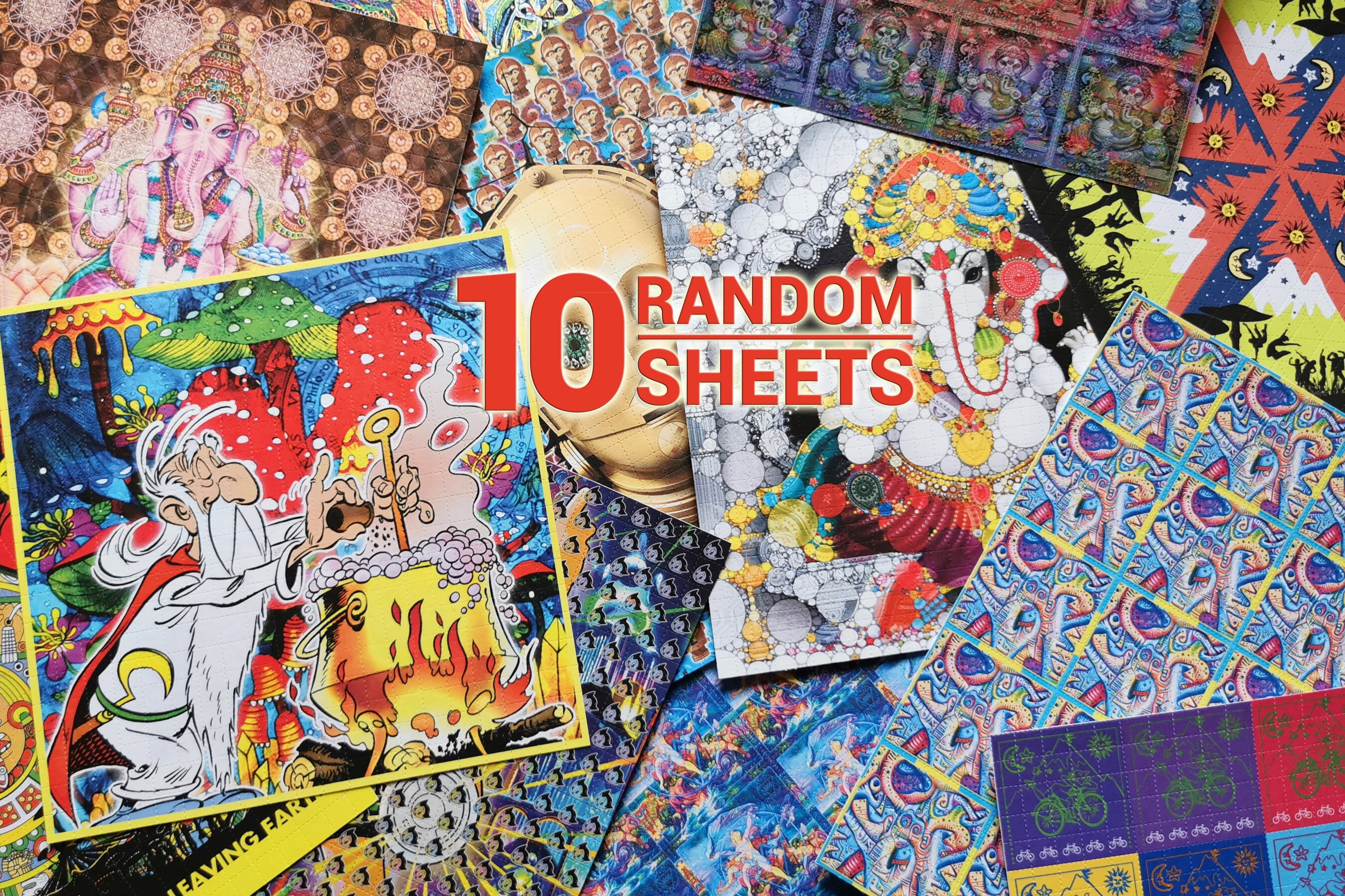 SURPRISE PACK | 10 Random Blotter Art Sheets - Etsy