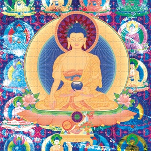 Psychedelic Blotter Art // BUDDHA ॐॐ 20 | 8 uddha ॐॐ // 500 hits 21.5 cm x 17.5 cm aka B18#35