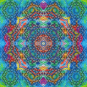 GEOMETRIE SACRE Blotter Art | 400 risultati 17,5 cm x 17,5 cm aka GOM#21