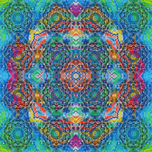 Psychedelic Blotter Art // SACRED GEOMETRIES // 400 Hits 17.5 cm x 17.5 cm aka GOM#21