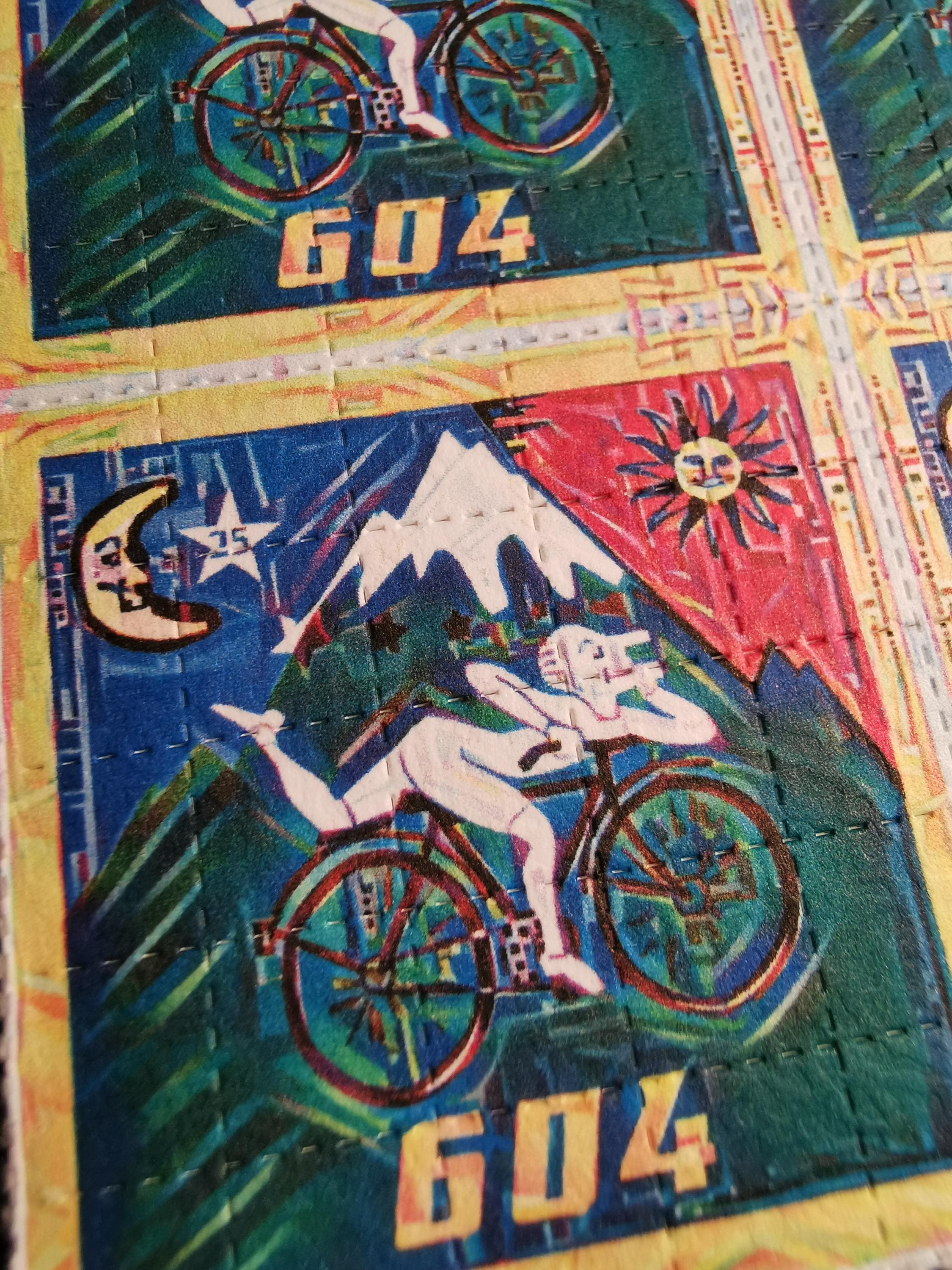 アルバート・ホフマン 自転車の日 604 ブロッターアート // 100 ヒット