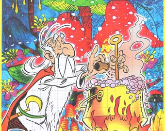 Art Blotter Psychédélique // GETAFIX MIRAKULIX // 20x20 hits 17,5 x 17,5 cm alias GET25#3