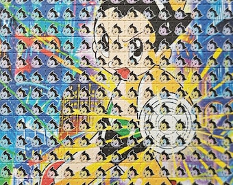 Psychedelic Blotter Art // ASTROBOY double faced // 500 Hits 21.5 cm x 17.5 cm aka ASTRO#1