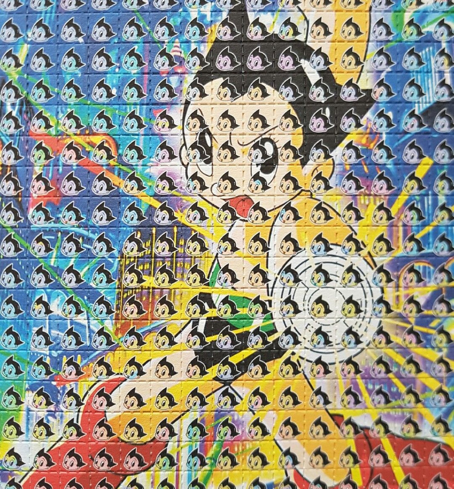 Psychedelic Blotter Art // ASTROBOY double faced // 500 Hits 21.5 cm x 17.5 cm aka ASTRO#1