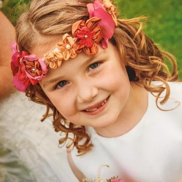 Silk Flower Crown Etsy UK