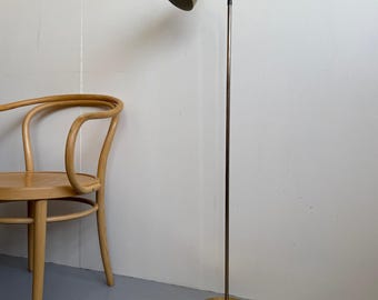 Mid century mid height brass gold colour floor lamp by Belid AB