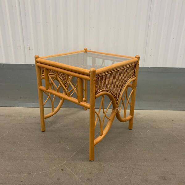 Cane Side Table Etsy UK