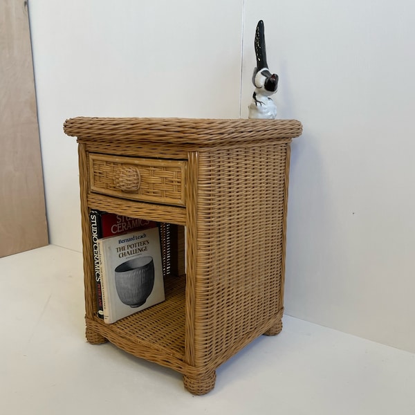 Wicker Bedside Table Etsy UK