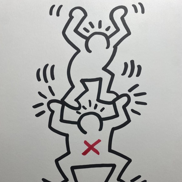 Keith Haring , Original, Signed, Haring, drawing, painting, art, artwork, Pop art, graffiti, street art,