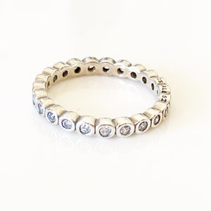 New and Authentic Pandora Petite Brilliant Clear CZ Ring 190941CZ