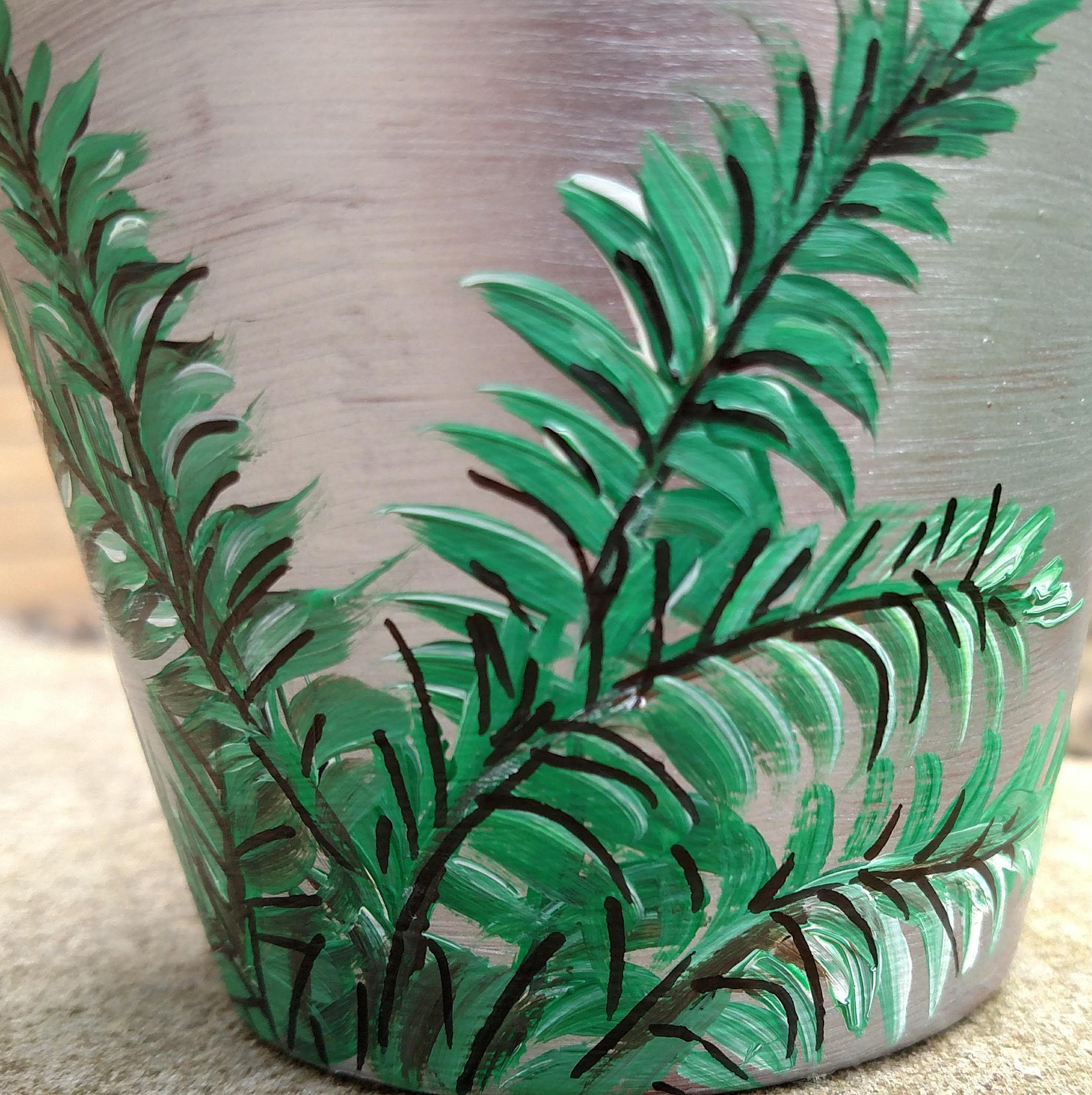 Metallic Gold or Silver Handpainted Terra Cotta Pots With Etsy