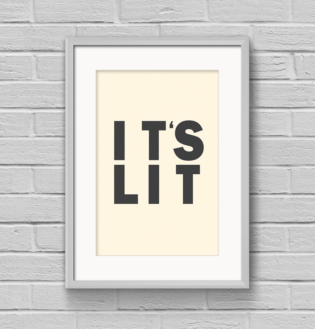 IT'S LIT Instant Download Digital Printable Wall Art - Etsy