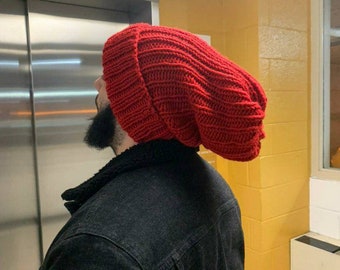 Superior Cotton Knit Cap-Red Superior Cotton Knit Cap-Red